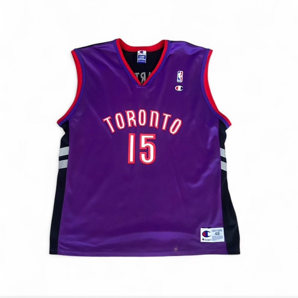 Vintage 90s Purple Vince Carter #15 Champion Toronto Raptors Jersey Men’s SZ XL